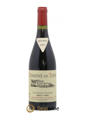 IGP Pays du Vaucluse (Vin de Pays du Vaucluse) Domaine des Tours Merlot-Syrah E.Reynaud  2005 - Lot of 1 Bottle