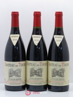Côtes du Rhône Château des Tours E.Reynaud  2010 - Lot of 3 Bottles