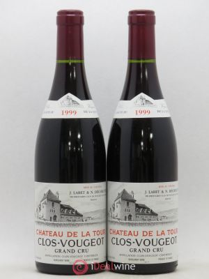 Clos de Vougeot Grand Cru Château de La Tour  1999 - Lot de 2 Bouteilles