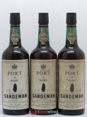Porto Ruby Sandeman  - Lot of 3 Bottles