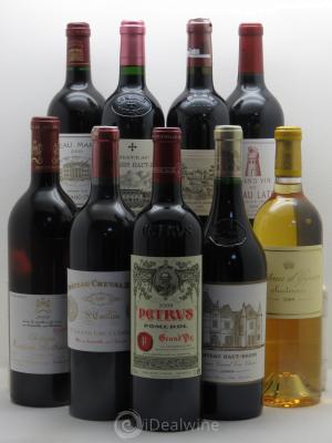 Caisse Collection Duclot 2009 9 btes 1 Petrus, 1 Cheval Blanc, 1 Mission Haut Brion, 1 Haut Brion, 1 Margaux, 1 Lafite R.1 Latour, 1 Yquem, 1 Mouton R. 2009 - Lot de 1 Bouteille