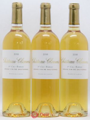 Château Climens 1er Grand Cru Classé  2016 - Lot of 3 Bottles