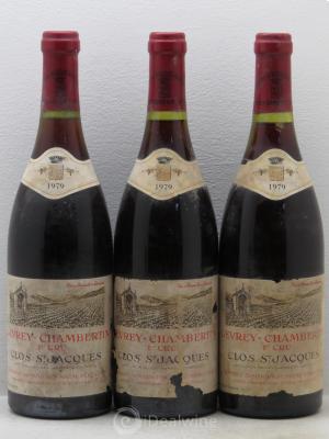 Gevrey-Chambertin 1er Cru Clos Saint-Jacques Armand Rousseau (Domaine)  1979 - Lot of 3 Bottles