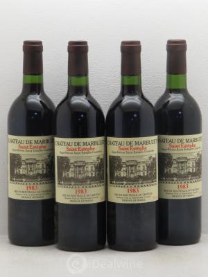 Château de Marbuzet Cru Bourgeois  1983 - Lot of 4 Bottles