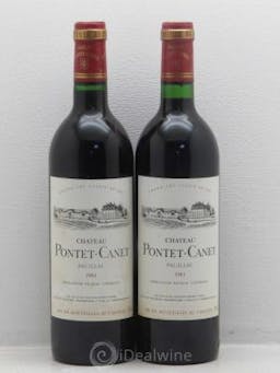 Château Pontet Canet 5ème Grand Cru Classé  1983 - Lot of 2 Bottles