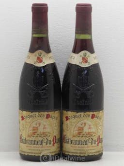 Châteauneuf-du-Pape Bosquet Des Papes Maurice Boiron 1975 - Lot of 2 Bottles