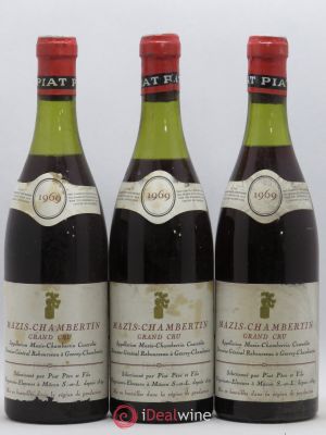 Mazis-Chambertin Grand Cru Domaine Piat 1969 - Lot of 3 Bottles