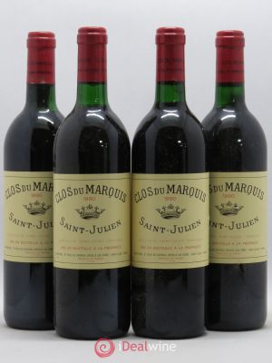 Clos du Marquis  1990 - Lot of 4 Bottles