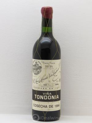 Rioja DOCa Vina Tondonia Gran Reserva De Lopez De Heredia 1994 - Lot of 1 Bottle