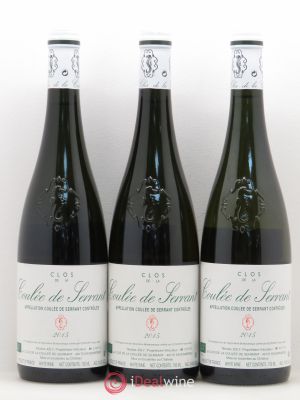 Savennières Clos de la Coulée de Serrant Vignobles de la Coulée de Serrant - Nicolas Joly  2015 - Lot of 3 Bottles