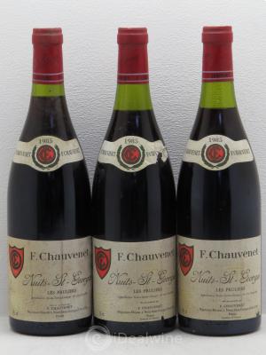 Nuits Saint-Georges Chauvenet Nuits Saint Georges 1er Cru Les Pruliers 1985 - Lot of 3 Bottles