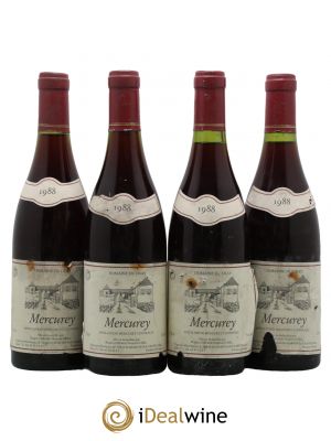 Mercurey Domaine du Cray 1988 - Lot of 4 Bottles