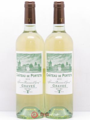 Graves Château de Portets Ancienne Baronnie de Gascq 2016 - Lot de 2 Bouteilles