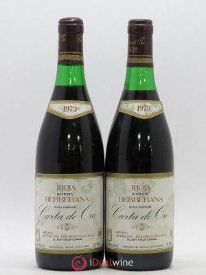 Rioja DOCa Carta De Oro Bodegas Berberana Vino De Crianza 1973 - Lot de 2 Bouteilles