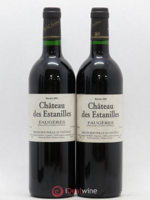 Faugères Château des Estanilles Tradition Michel Louison  2001 - Lot of 2 Bottles