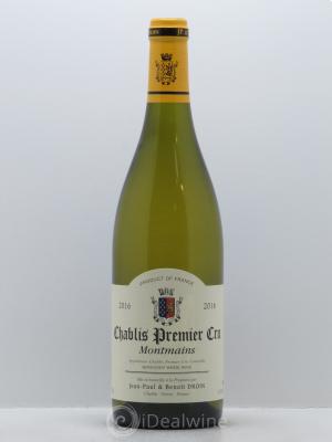 Chablis 1er Cru Montmains Jean-Paul & Benoît Droin (Domaine)  2016 - Lot of 1 Bottle