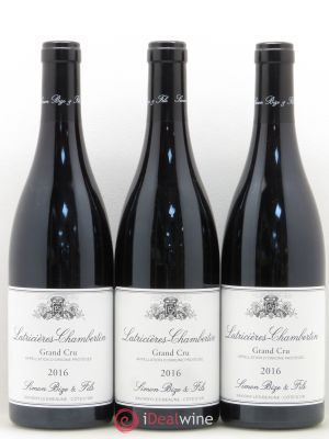 Latricières-Chambertin Grand Cru Domaine Simon Bize et Fils 2016 - Lot of 3 Bottles