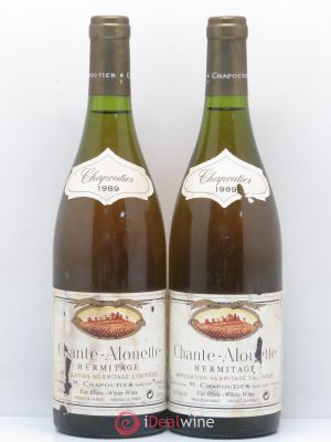 Hermitage Chante Alouette Chapoutier  1989 - Lot of 2 Bottles