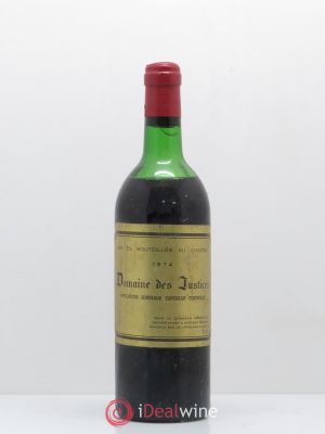 - Domaine Des Justices (no reserve) 1974 - Lot of 1 Bottle