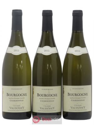 Bourgogne Chardonnay Christophe Vaudoisey (sans prix de réserve) 2015 - Lot de 3 Bouteilles