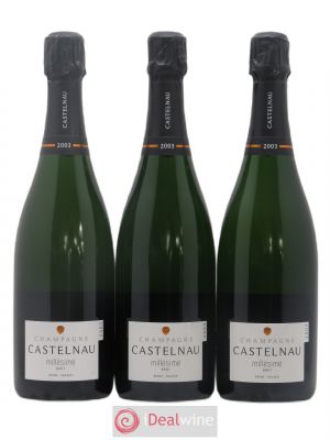 Champagne Brut Millésimé De Castelnau 2003 - Lot of 3 Bottles