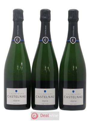 Champagne Brut Reserve De Castelnau (sans prix de réserve)  - Lot de 3 Bouteilles