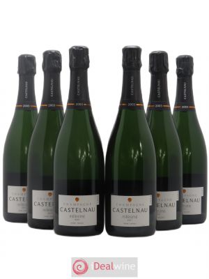 Champagne Brut Millésimé De Castelnau (sans prix de réserve) 2003 - Lot de 6 Bouteilles