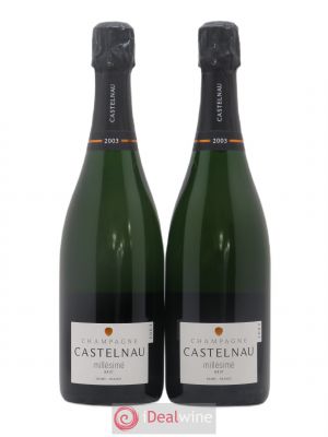Champagne Brut Millésimé De Castelnau (sans prix de réserve) 2003 - Lot de 2 Bouteilles