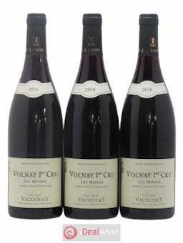 Volnay 1er Cru Les Mitans Christophe Vaudoisey 2016 - Lot of 3 Bottles