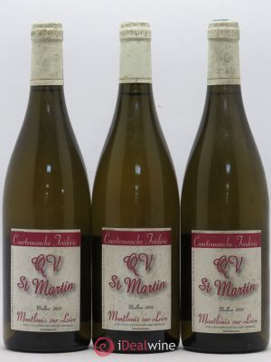 Montlouis-sur-Loire QV Saint Martin Frédéric Courtemanche 2005 - Lot of 3 Bottles
