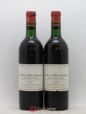 Château Haut-Bailly Cru Classé de Graves  1966 - Lot of 2 Bottles