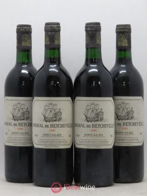 Amiral de Beychevelle Second Vin  1990 - Lot of 4 Bottles
