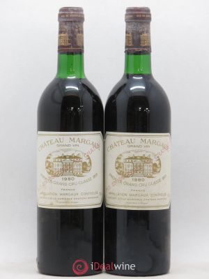 Château Margaux 1er Grand Cru Classé  1980 - Lot of 2 Bottles