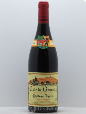 Côte de Brouilly Cuvée La Chapelle Château Thivin  2016 - Lot of 1 Bottle