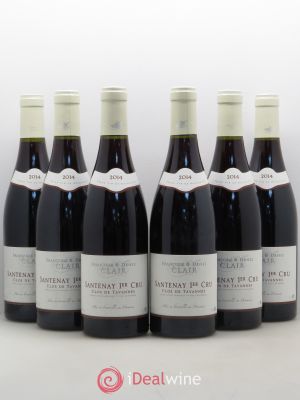 Santenay 1er Cru Clos de Tavannes Françoise et Denis Clair 2014 - Lot of 6 Bottles