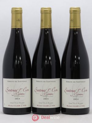 Santenay 1er Cru Comme Abbaye de Santenay Michel Clair et Filles (no reserve) 2014 - Lot of 3 Bottles