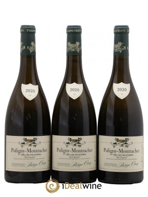 Puligny-Montrachet 1er Cru Les Folatières Au Chaniot Domaine Philippe Chavy 2020 - Lot de 3 Bottles