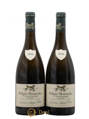 Puligny-Montrachet 1er Cru Les Folatières Au Chaniot Domaine Philippe Chavy 2020 - Lot de 2 Bottles