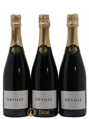 Champagne Blanc de Blancs Opalis Maison Deville  - Lotto di 3 Bottiglie