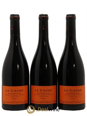 Minervois La Ciaude Anne Gros & Jean-Paul Tollot  2021 - Lot of 3 Bottles