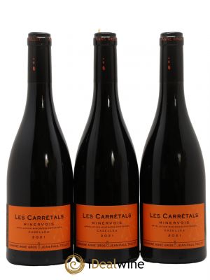 Minervois Les Carretals Domaine Anne Gros et Jean Paul Tollot 2021 - Lot of 3 Bottles