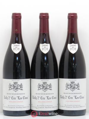 Rully 1er Cru Les Cloux Paul & Marie Jacqueson  2000 - Lot of 3 Bottles