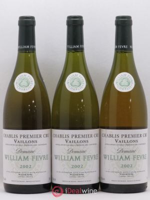 Chablis 1er Cru Vaillons William Fèvre (Domaine)  2002 - Lot of 3 Bottles