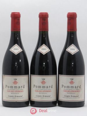 Pommard 1er Cru Clos des Epeneaux Comte Armand  2005 - Lot of 3 Bottles