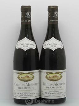 Hermitage Chante Alouette Chapoutier  1998 - Lot of 2 Bottles