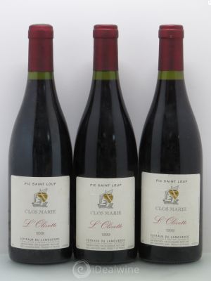 Pic Saint-Loup Clos Marie Olivette (no reserve) 1999 - Lot of 3 Bottles