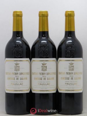 Château Pichon Longueville Comtesse de Lalande 2ème Grand Cru Classé  2014 - Lot of 3 Bottles