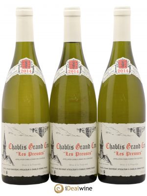 Chablis Grand Cru Les Preuses Caves Jean et Sébastien Dauvissat  2014 - Lot of 3 Bottles