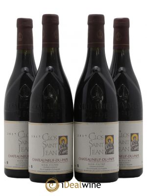 Châteauneuf-du-Pape Clos Saint-Jean Pascal et Vincent Maurel  2017 - Lot of 4 Bottles