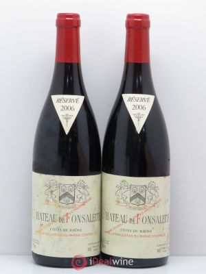 Côtes du Rhône Château de Fonsalette SCEA Château Rayas  2006 - Lot of 2 Bottles